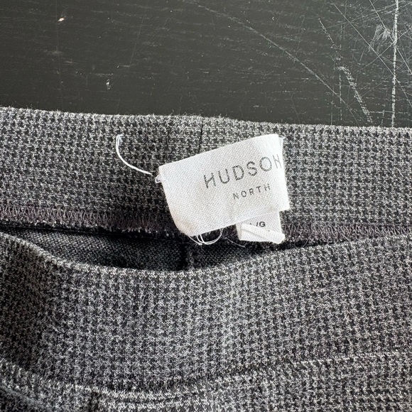 Hudson North Pull on Gray Houndstooth Straight Leg Pants Size Large - Picture 6 of 6